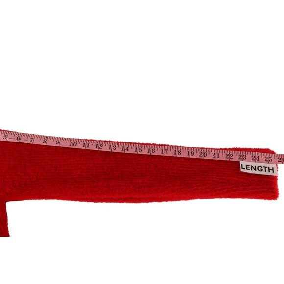 No Boundaries‎ Red Faux Fur Twist Front Sweater Size  XL (16-18) - Picture 12 of 13